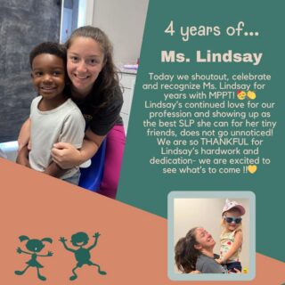 ⭐️HAPPY WORK ANNIVERSARY⭐️

Ms. Lindsay’s continued love for her profession and showing up as the best SLP she can for her tiny friends, does not go unnoticed! We are so THANKFUL for her hard-work and dedication! We are excited to see what’s to come as she begins her 5th year with us! 🫶🏼🫶🏼